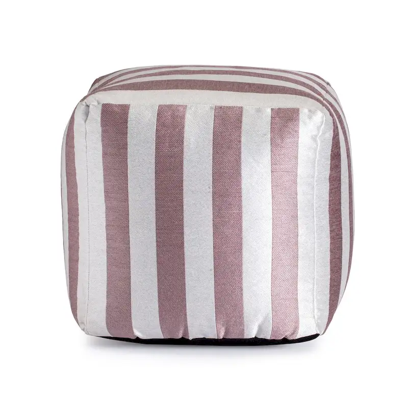 Jani Cape May Indoor/Outdoor 18 x 18 Square Pouf Ottoman