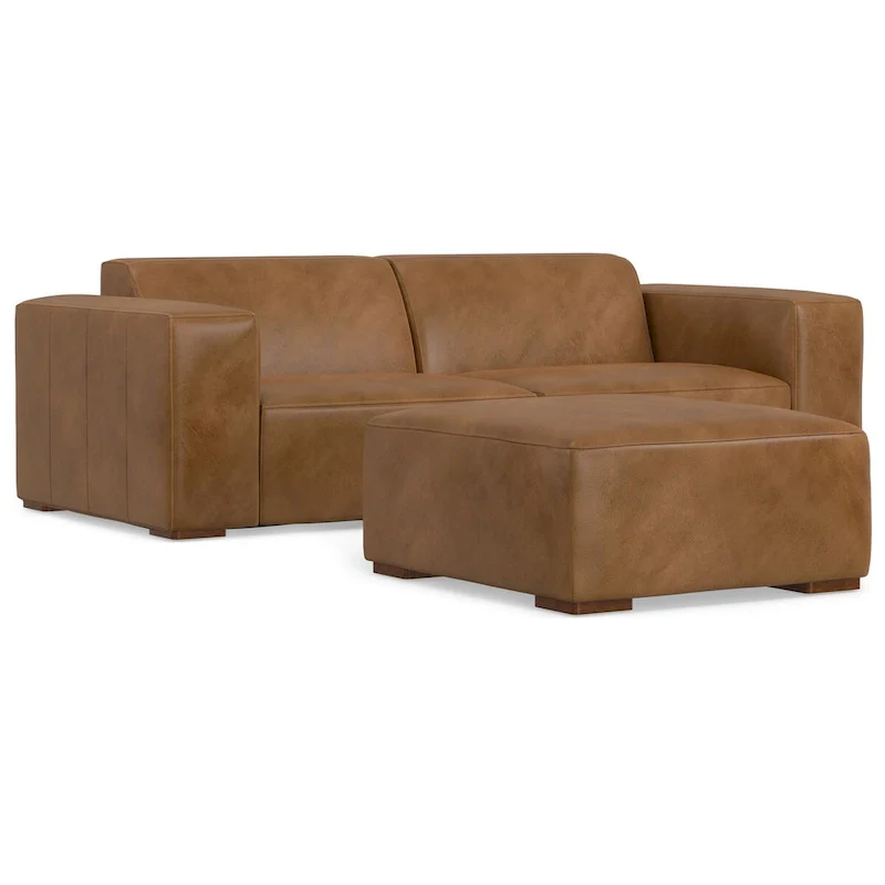 WYNDENHALL Biggs 2-Seater Modular Sofa and Ottoman Set
