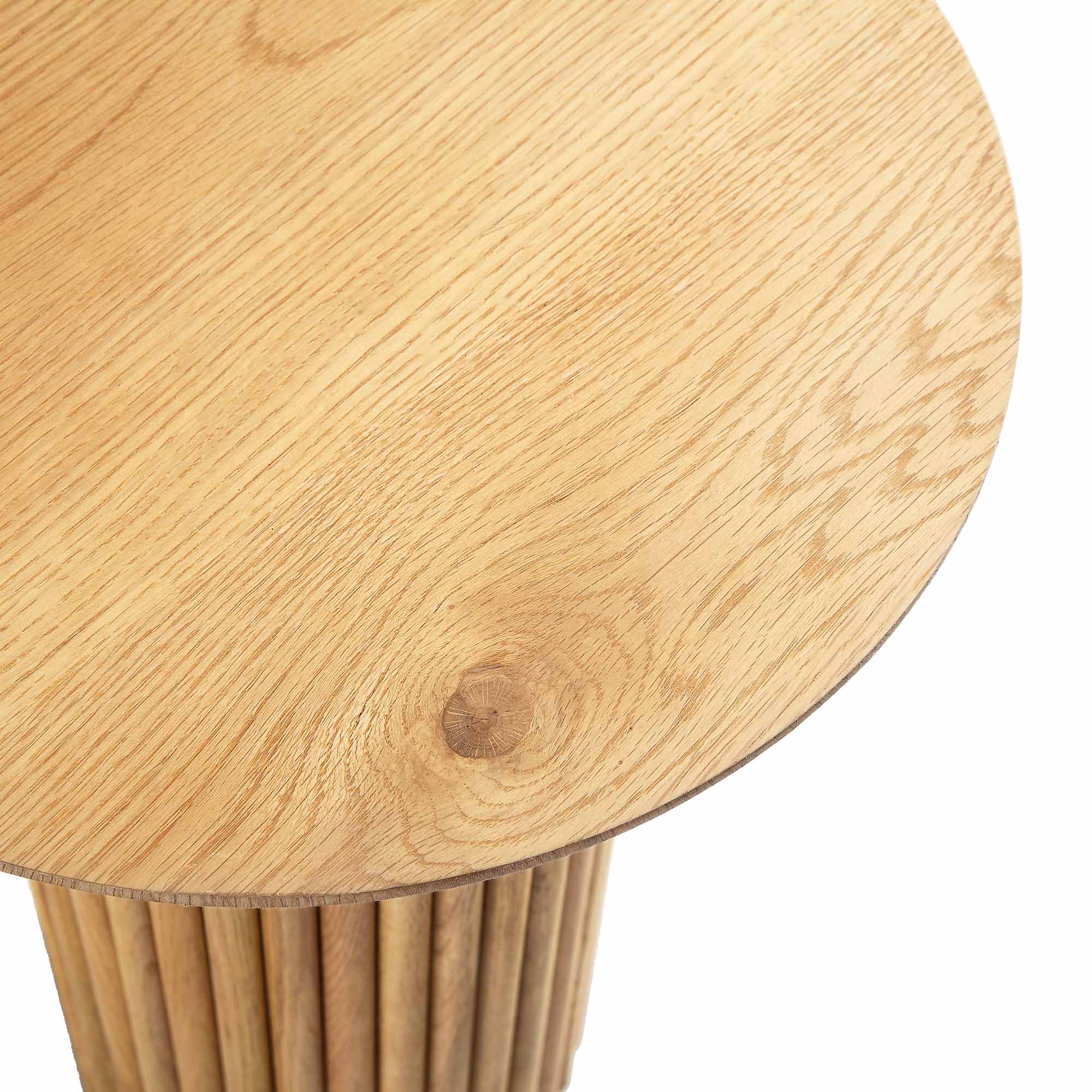 Oak Round Side Table, Oak