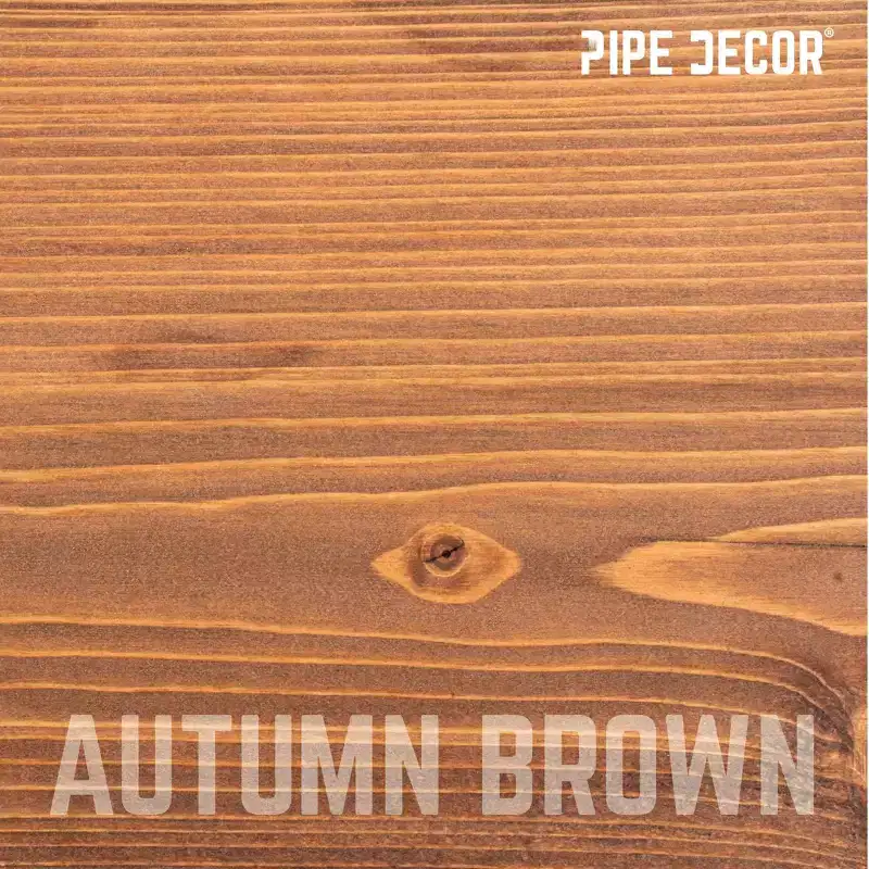 RESTORE Autumn Brown 36 in. Wood Shelf (Wood Only) by Pipe Decor
