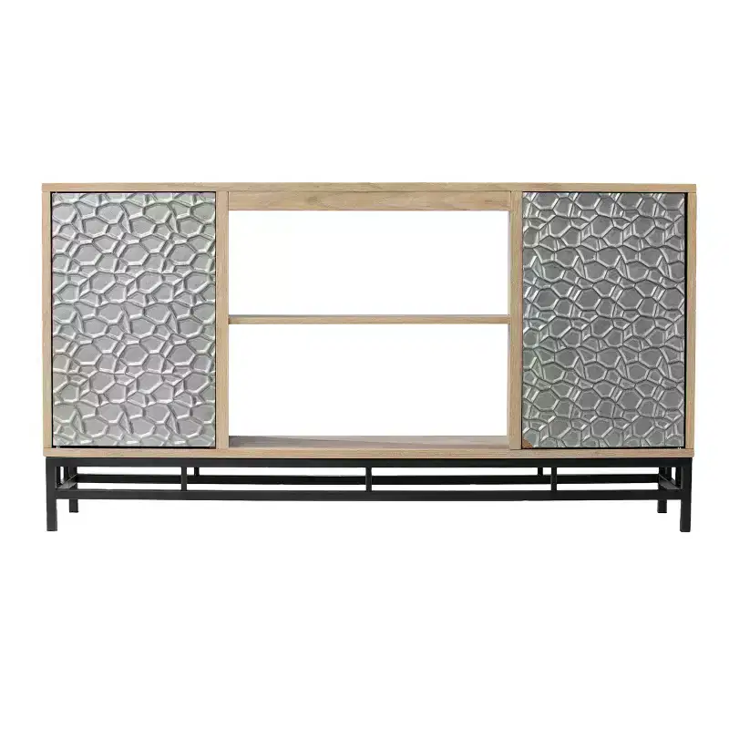 Hollesborne Media Console with Storage - Off-White - SEI