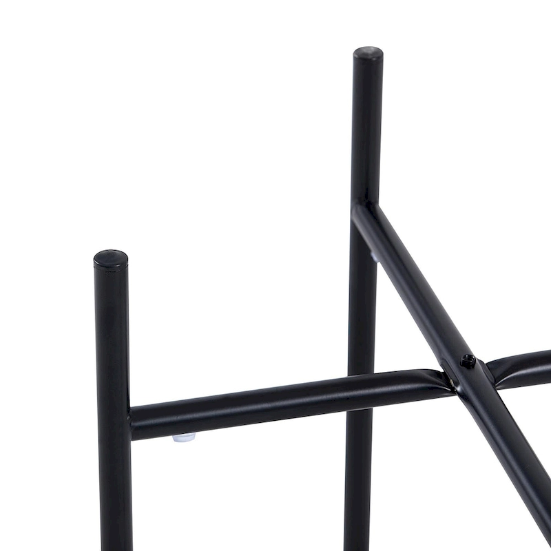 2-layer Round End Table/Coffee Table with Marble Tabletop