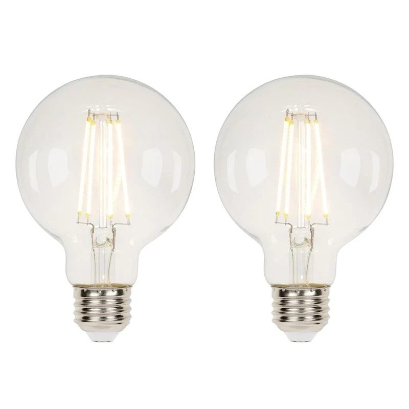 Westinghouse Lighting 5.5-Watt (40-Watt Equivalent) Clear G25 Dimmable Filament LED Light Bulb, Medium Base
