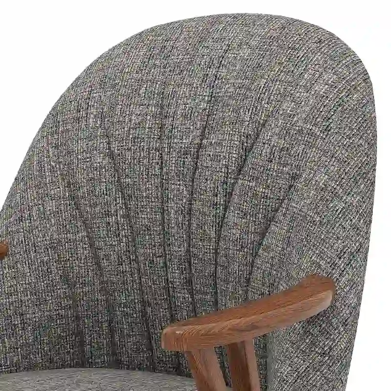 Chromcraft Cliff Caster Dining Chair Walnut Finish