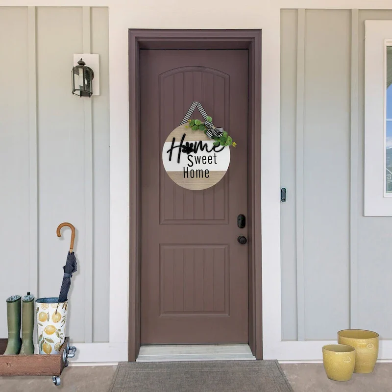 Home Sweet Home Paw Print Wall Sign - 15.75