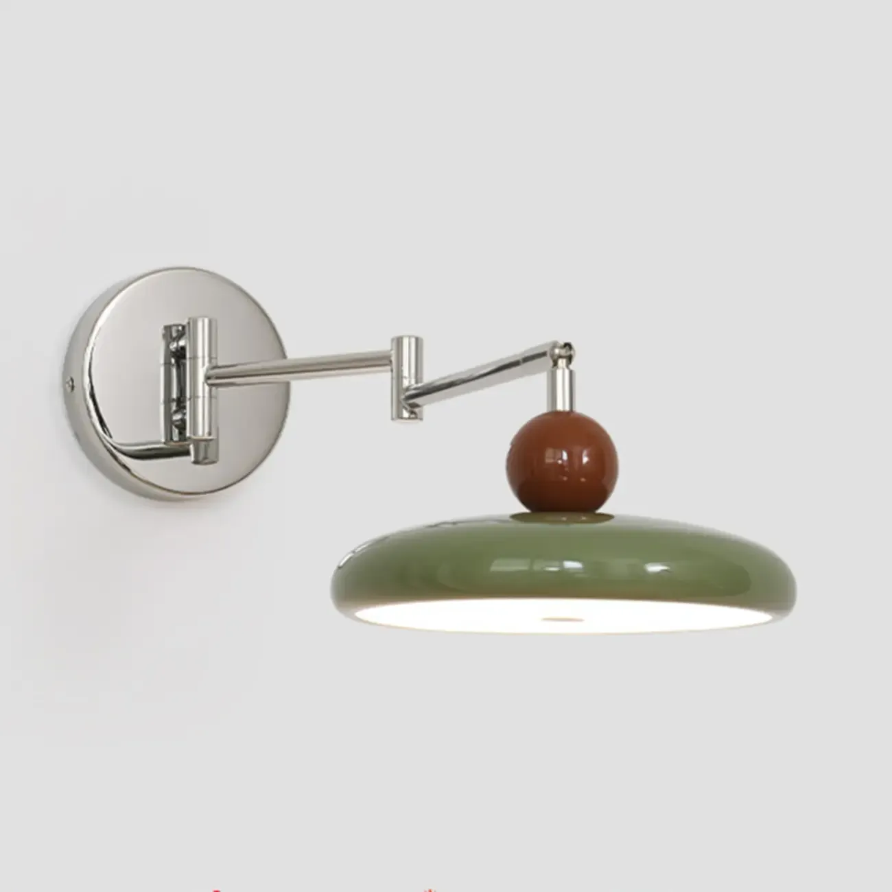 Elegant Cream Acrylic Swing Arm Wall Sconce Multi Dimming