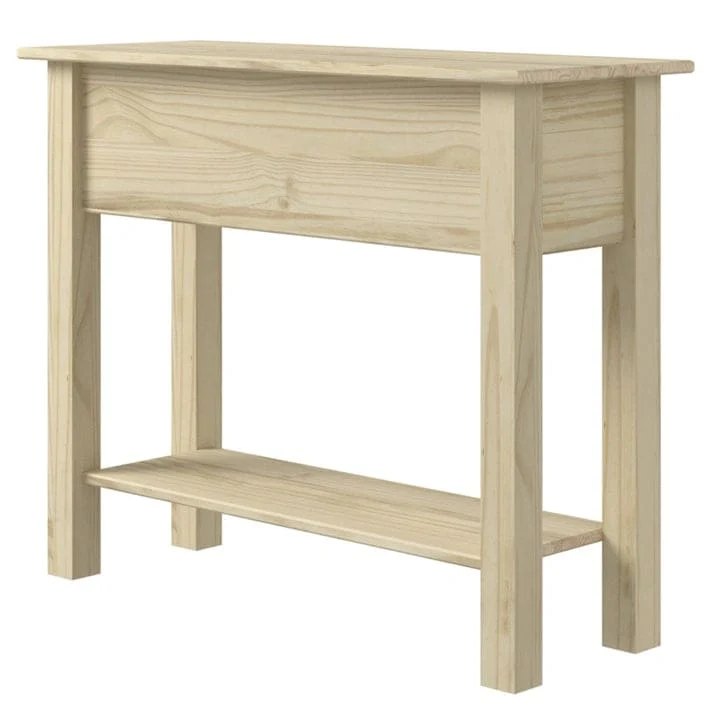 Wood Hall Table Console with 2 Drawers