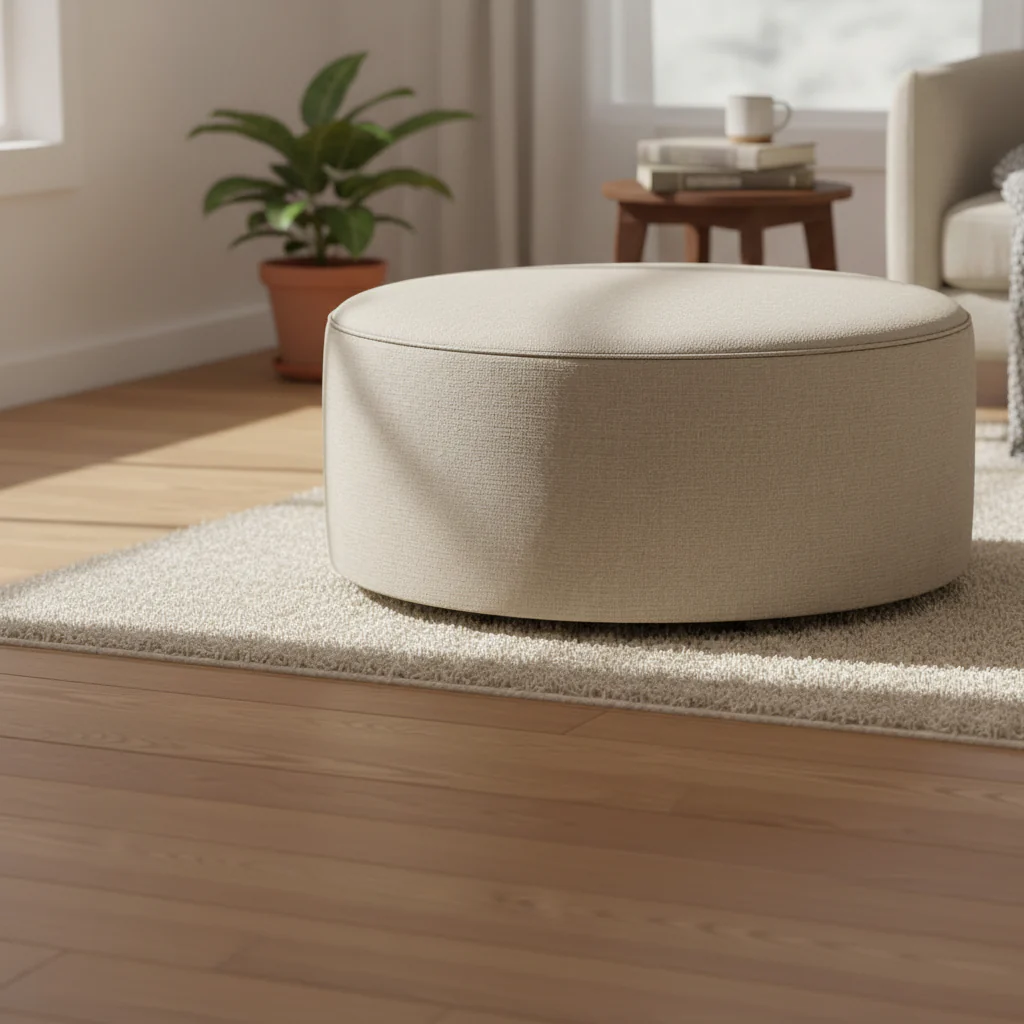 Oatmeal Cocktail Ottoman