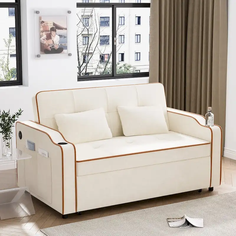 Ouyessir 3 in 1 Multi-Functional Convertible Sleeper Sofa Bed