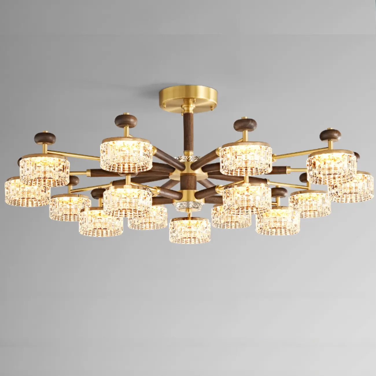 2 Tiers Clear Shade Hanging Light