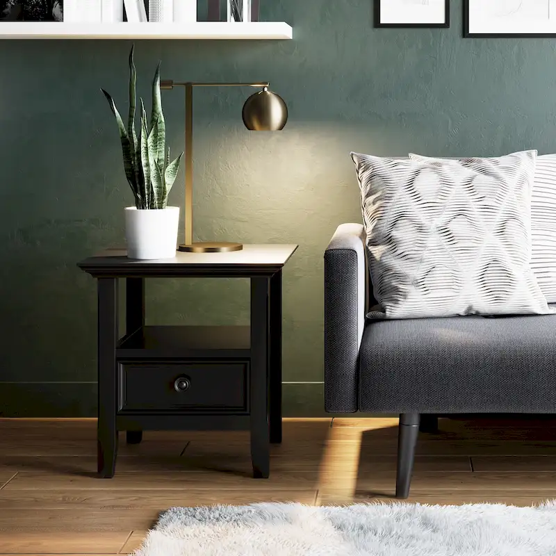 WYNDENHALL Halifax Solid Wood 19-inch Square End Table - 19 inch wide