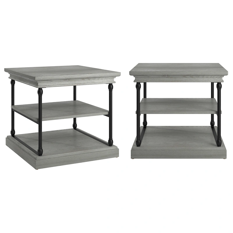 Dubrovnik Cornice Accent Storage Side Table