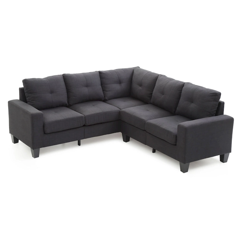 Newbury Twill Fabric Sectional Sofa