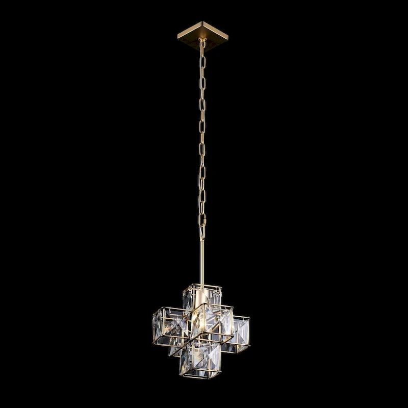Cubic 1-light Calypso Gold Pendant