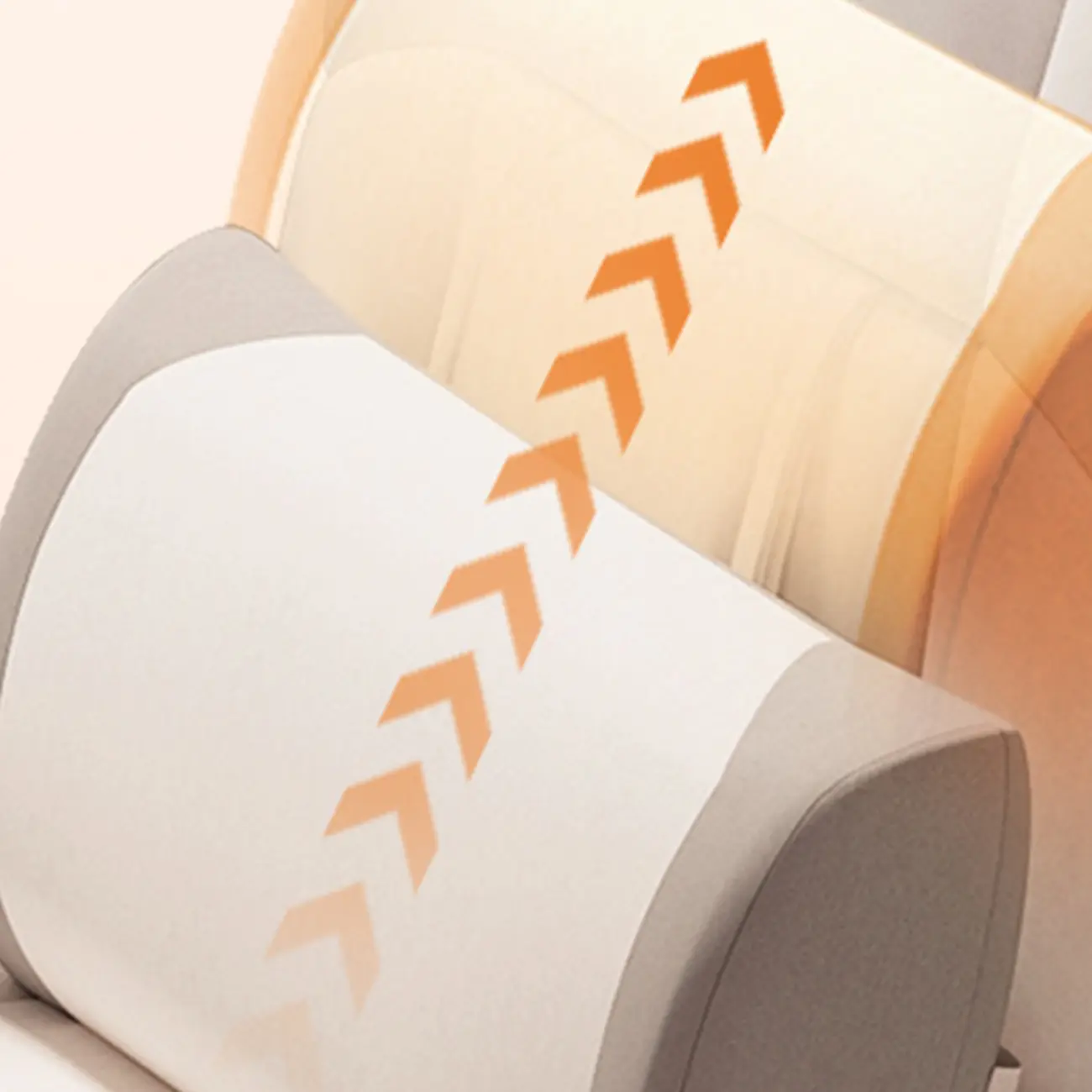 Modern Grey White Leather Adjustable Swivel Office Chair