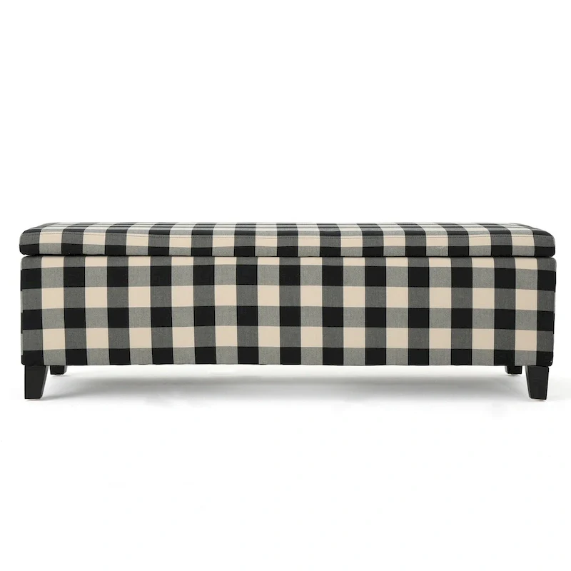 Upholstered Storage Bench with Lift-Top Lid