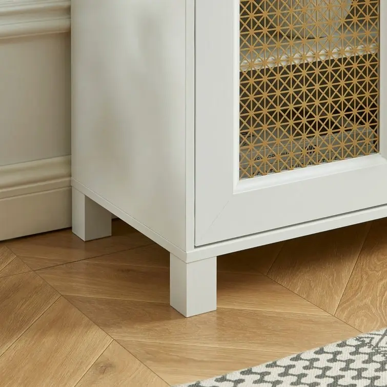 69.5 Wood TV Stand Media Console Entertainment Center