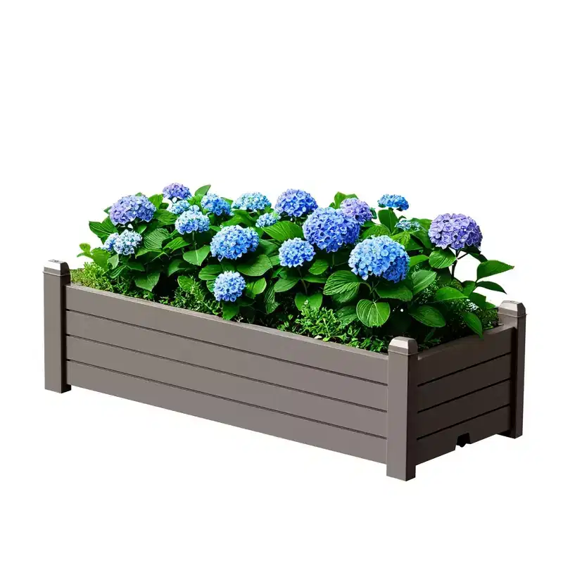 Rectangular Potted Garden Bed Planting Box With A Capacity Of 78L/21Gal/2.75 Cubic Feet