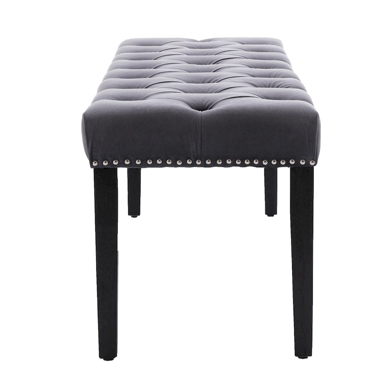 Upholstered Tufted Bench Ottoman Accent Bench