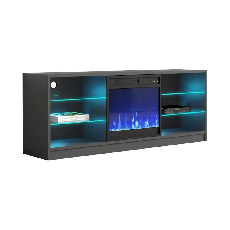 Manhattan Electric Fireplace Modern 58 TV Stand