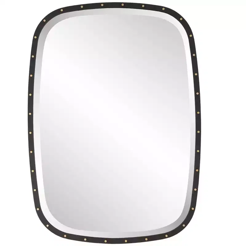 Uttermost Benedo Black 26 x 36 Rectangular Wall Mirror
