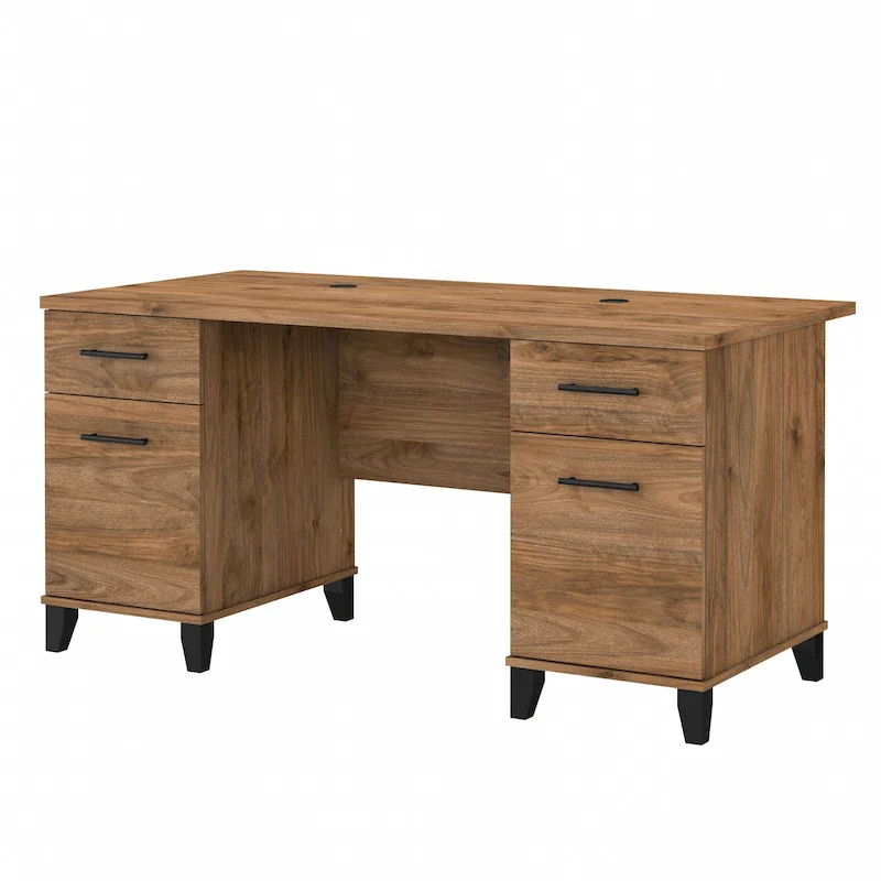 Bush Furniture Somerset 60W Office Computer Desk with Drawers
