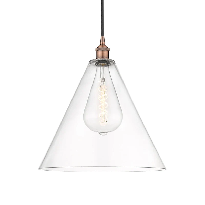 Innovations Lighting 616-1P-18-16 Edison Cone Pendant Edison Cone 16