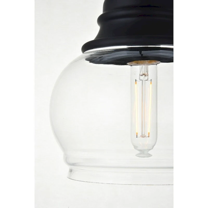 1-Light Pendant with 8 inch Clear Glass