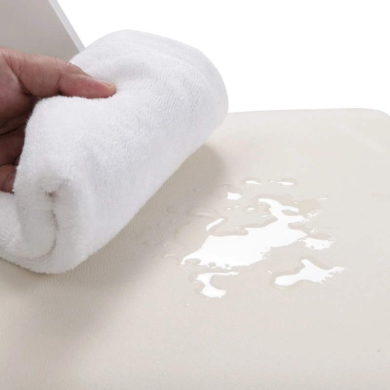 Upholstered Folding Chair,Space Saving, Easy To Carry, ,4PCS,Beige cushion/white shelf,Dining room