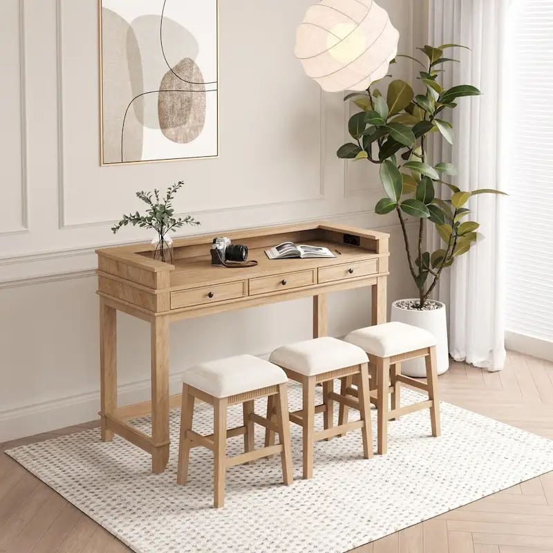 4-Piece Dining Bar Table Set