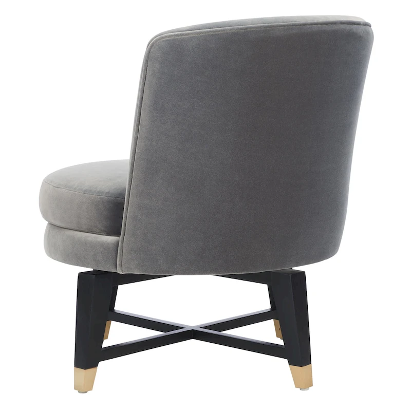 SAFAVIEH Couture Ginetta Swivel Accent Chair - 24 W x 26.8 L x 26 H - 24Wx27Dx26H