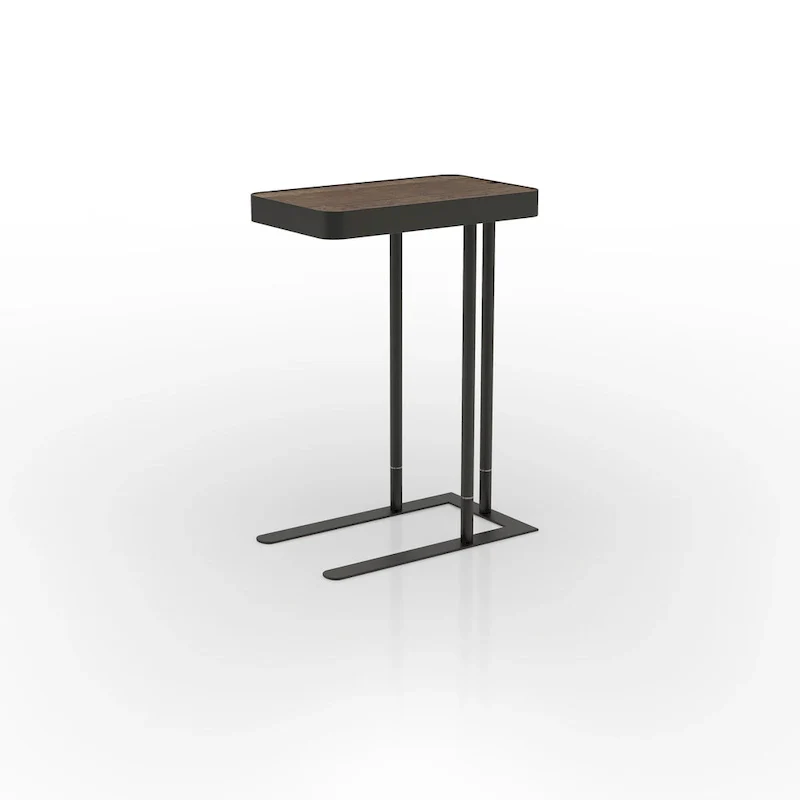 Schofield Industrial 20-inch Metal C-Shape Slide-open Top Side Table by Furniture of America