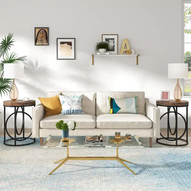 20-in Modern Round End Table