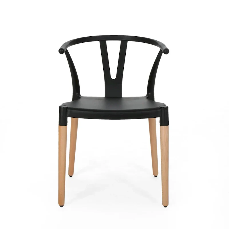 Mountfair Modern Wood Leg Dining Chairs (Set of 2) by Christopher Knight Home