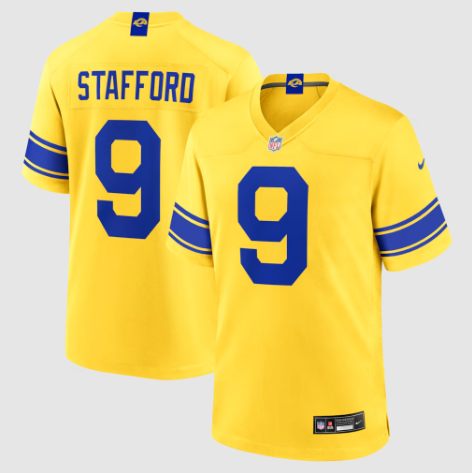 Los Angeles Rams Matthew Stafford Classic Sol Game Jersey