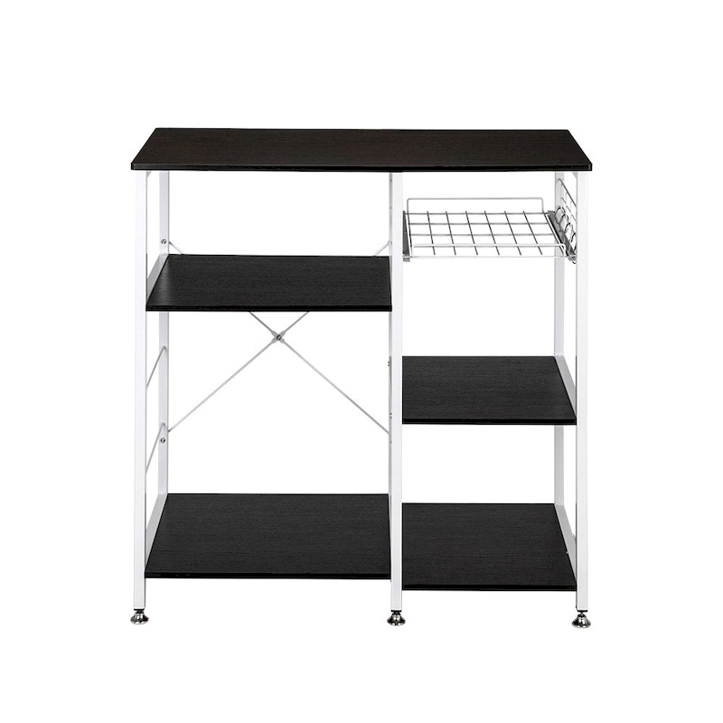 35.5 Kitchen Baker's Rack 3-Tier Microwave Stand Dark Brown