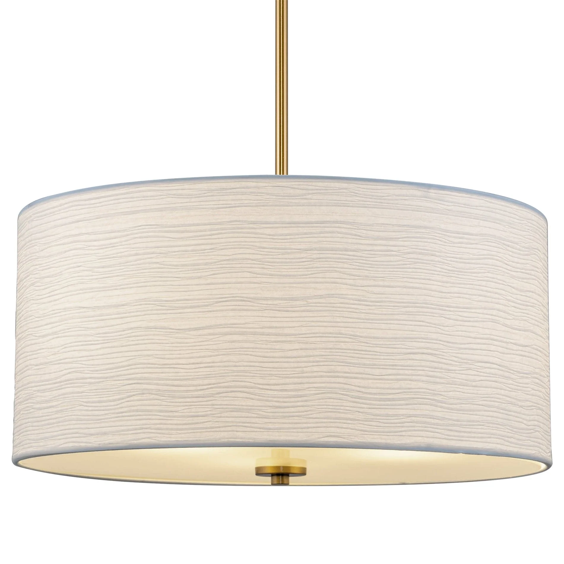 Pearl 18 Modern 3-Light Large Drum Pendant Chandelier