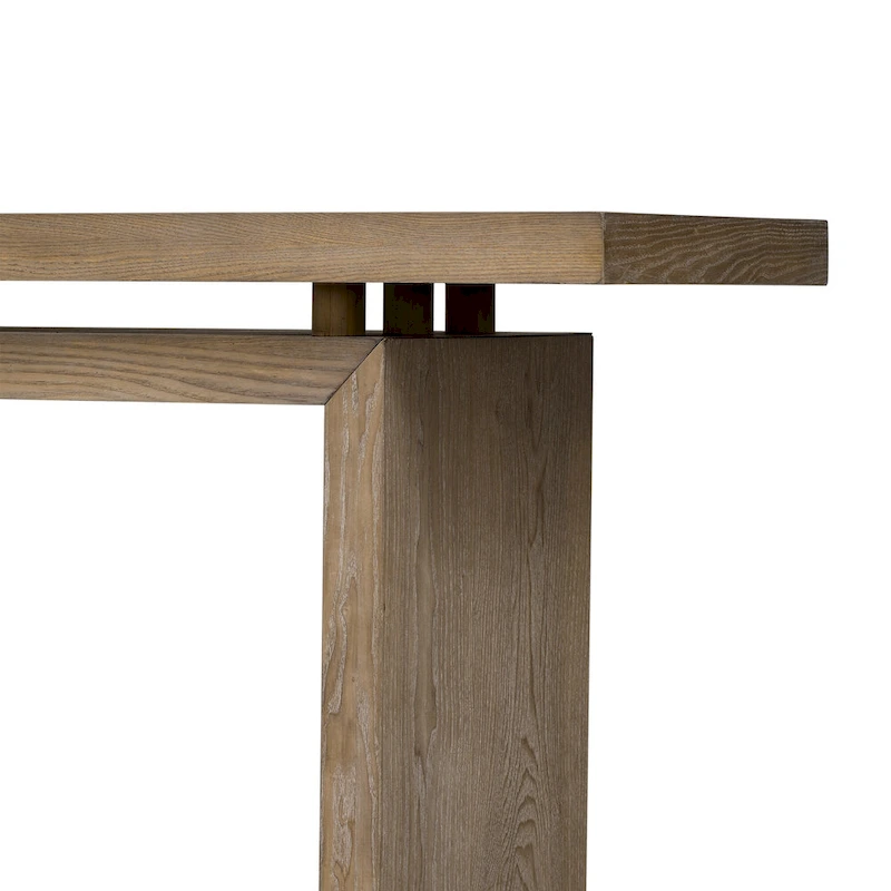 59 Floating Console Table with Ash Veneer