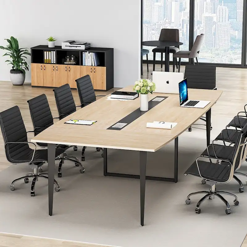 Boat-Shaped Conference Table - 8 Feet - 6-8 Seater
