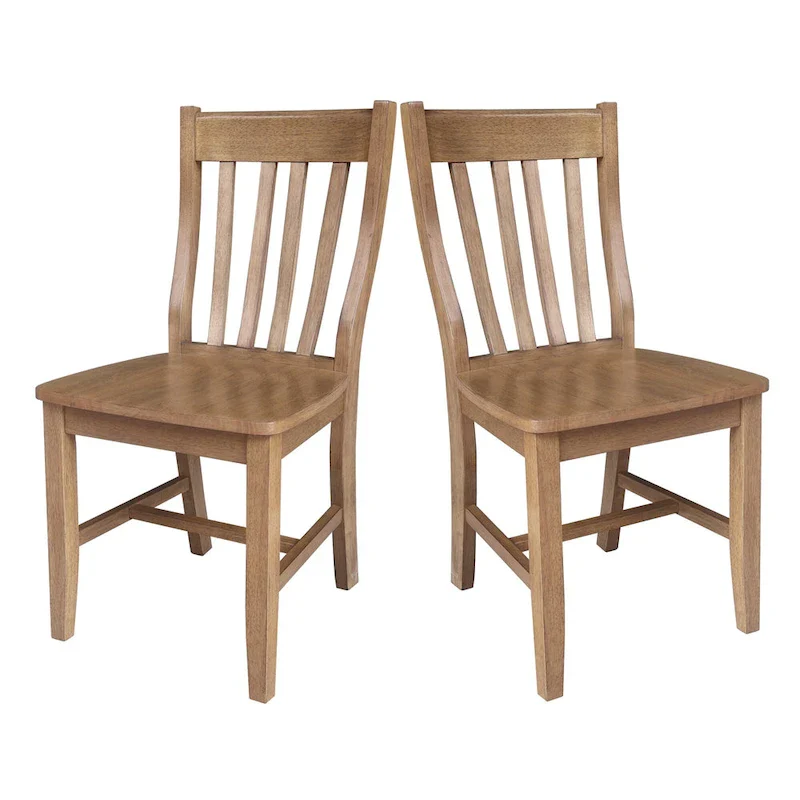 Copper Grove Quince Solid Wood Schoolhouse Chairs, Set of 2