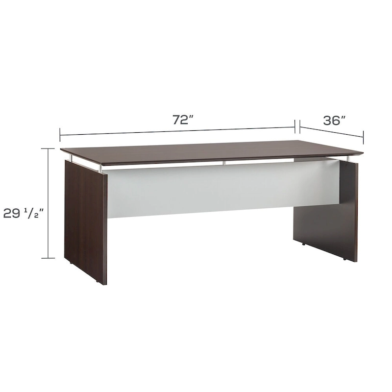 Medina 72 Floating Surface Desk, Executive Office Desk
