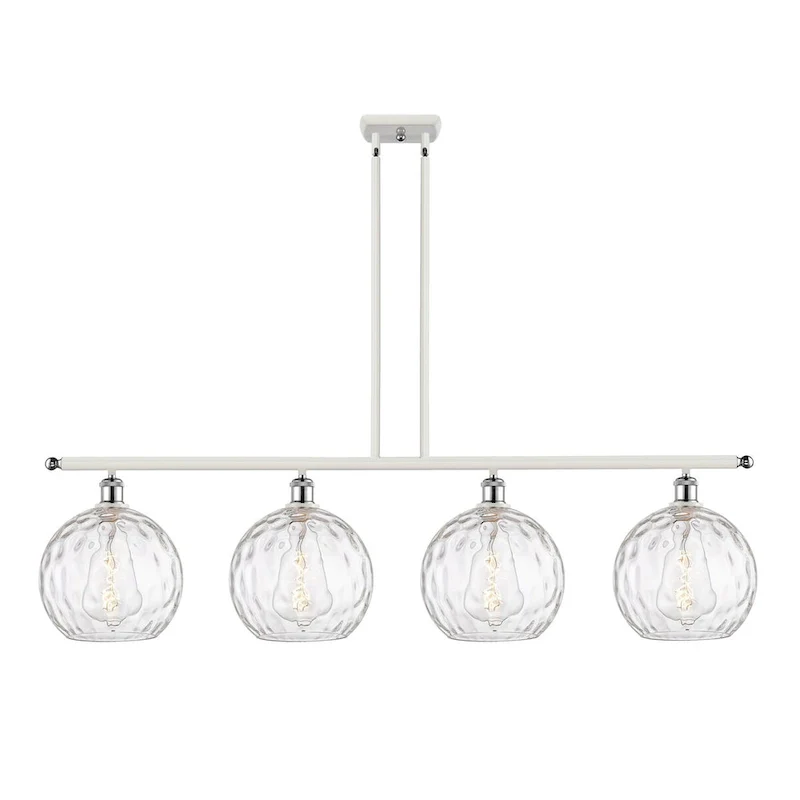 Innovations Lighting Athens Water Glass - 4 Light 48  Island Light