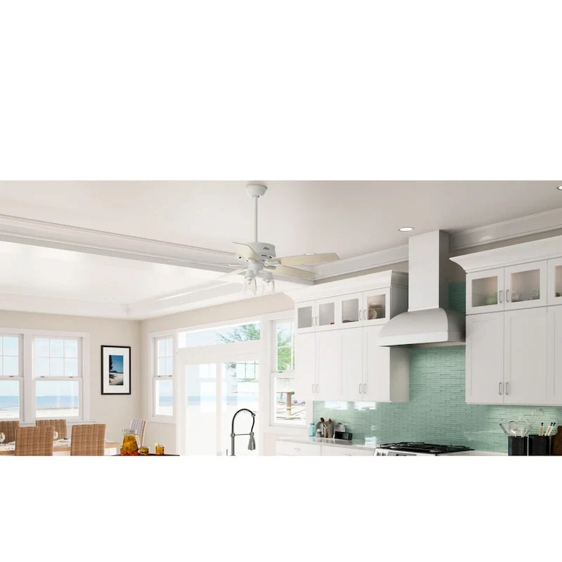 Hunter Fan Bennett Brushed Nickel/ Grey Oak 52-inch Ceiling Fan