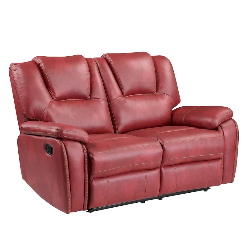 Kameryn Faux Leather Manual Reclining Loveseat
