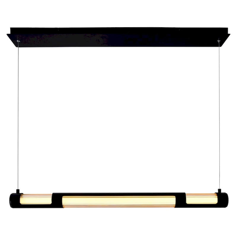 Neva 36 in LED Integrated Black Mini Pendant