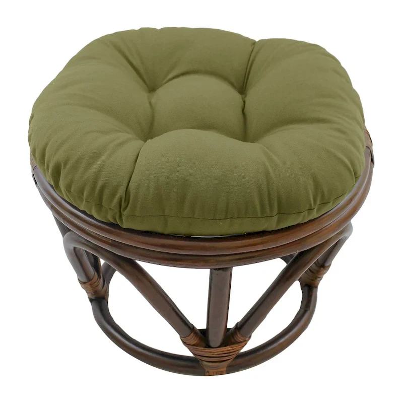 18-inch Footstool with Twill Cushion