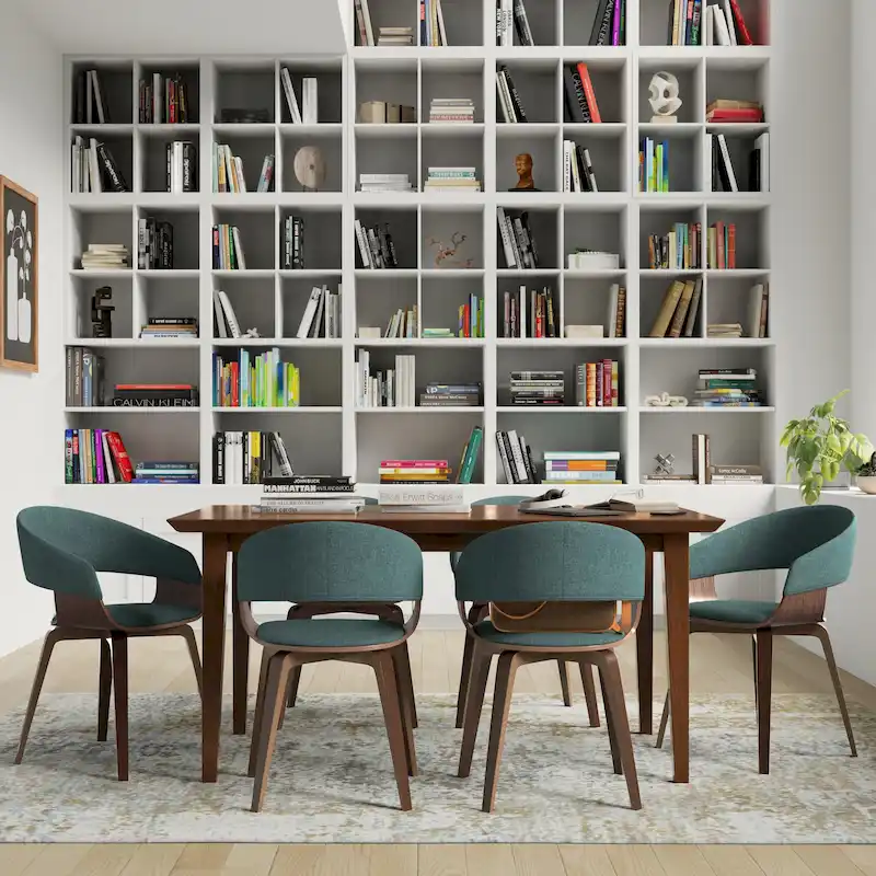 Calinda Mid Century Modern Bentwood Single Dining Chair - 20.5w x 21.7d x 30.9h