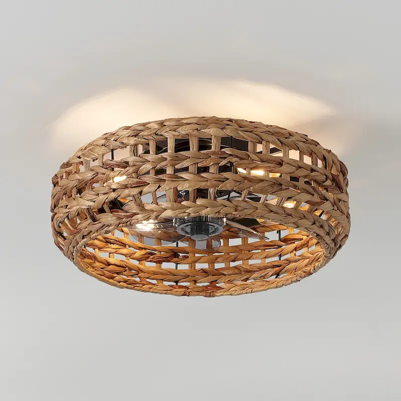 Ceiling Fan, Remote-Controlled Bohemian, By JONATHAN Y - 8.5 H x 20.25 L x 20.25 W