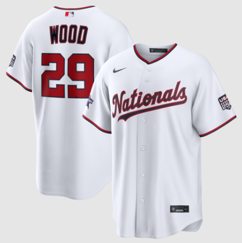 2026 All-Star Game Washington Nationals James Wood White Replica Jersey