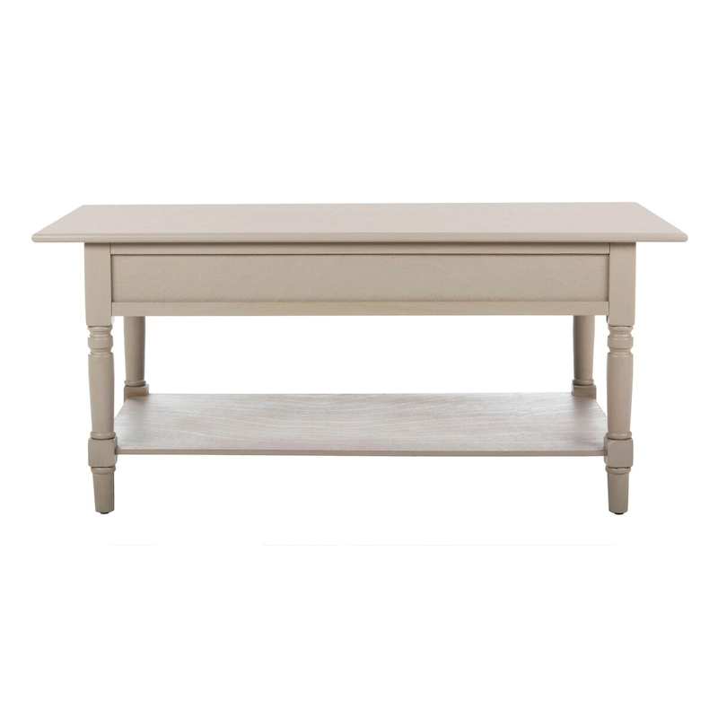 SAFAVIEH Bama Grey 2-Drawer Coffee Table - 41.7 W x 21.7 D x 18.5 H - 42Wx22Dx19H